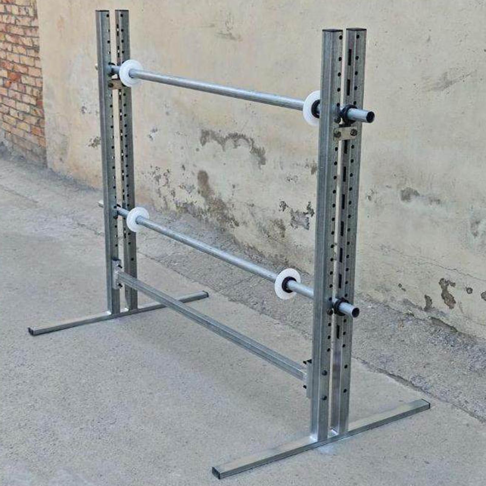 Dispenser per Rotoli di pluriball, Supporto per imballaggio con Pellicola Estensibile, Supporto Manuale da Tavolo con Imbottitura in Schiuma, capacità di carico 250 kg, Facile da sostituire