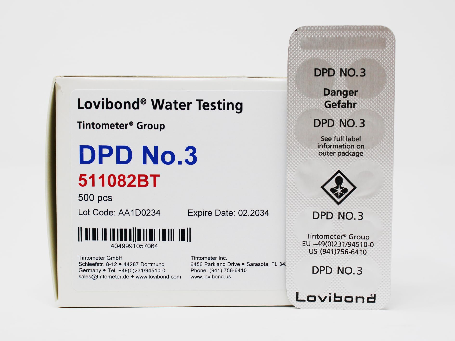 Lovibond - DPD No. 3 Photometer Cloro Combinato per fotometro