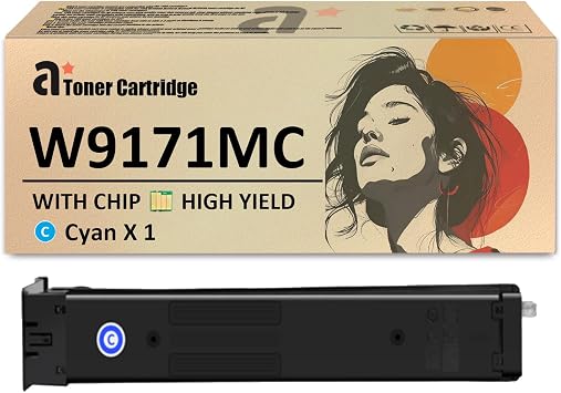 W9171MC Cyan Toner Cartridge Replacement for HP W9171MC Toner Cartridge Compatible for HP Color Laserjet Managed MFP E87740dn E87750dn E87760dn E87770dn E87740z Printers, 1 Pack