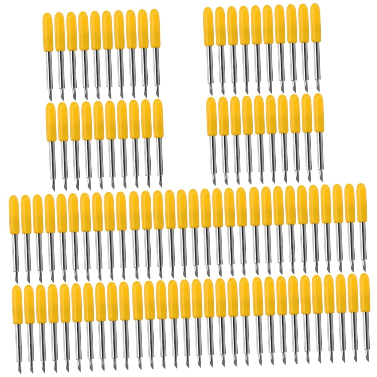 250pièces Lames De Remplacement pour Cutter Vinyle Compatible avec Divers Modèles pour Découpes Précises sur Matériaux Fins