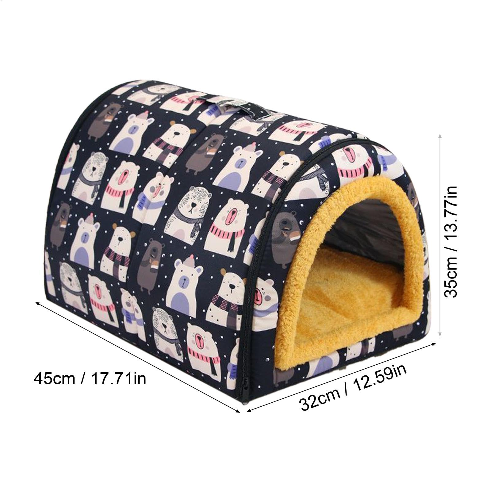 Cuccia Comoda e Accogliente Fodera Impermeabile Rimovibile E Lavabile | Cuccia Chiusa Calda per Cani e Gatti Per Cani E Gatti Di Taglia Piccola Media Grande Da Interno
