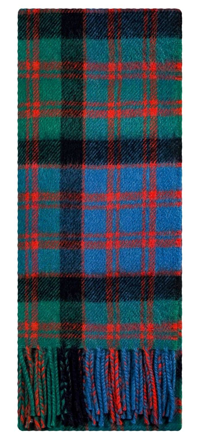 I LUV LTD MacDonald Clan Ancient Tartan 100% Lambswool Scarf Made in Scotland