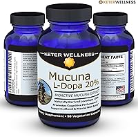 Vista 5 de Mucuna Pruriens 20% L-Dopa – Standardized Velvet Bean Extract for Natural Dopamine, Focus & Mood Support – Pure 8:1 Concentrated Herbal Supplement