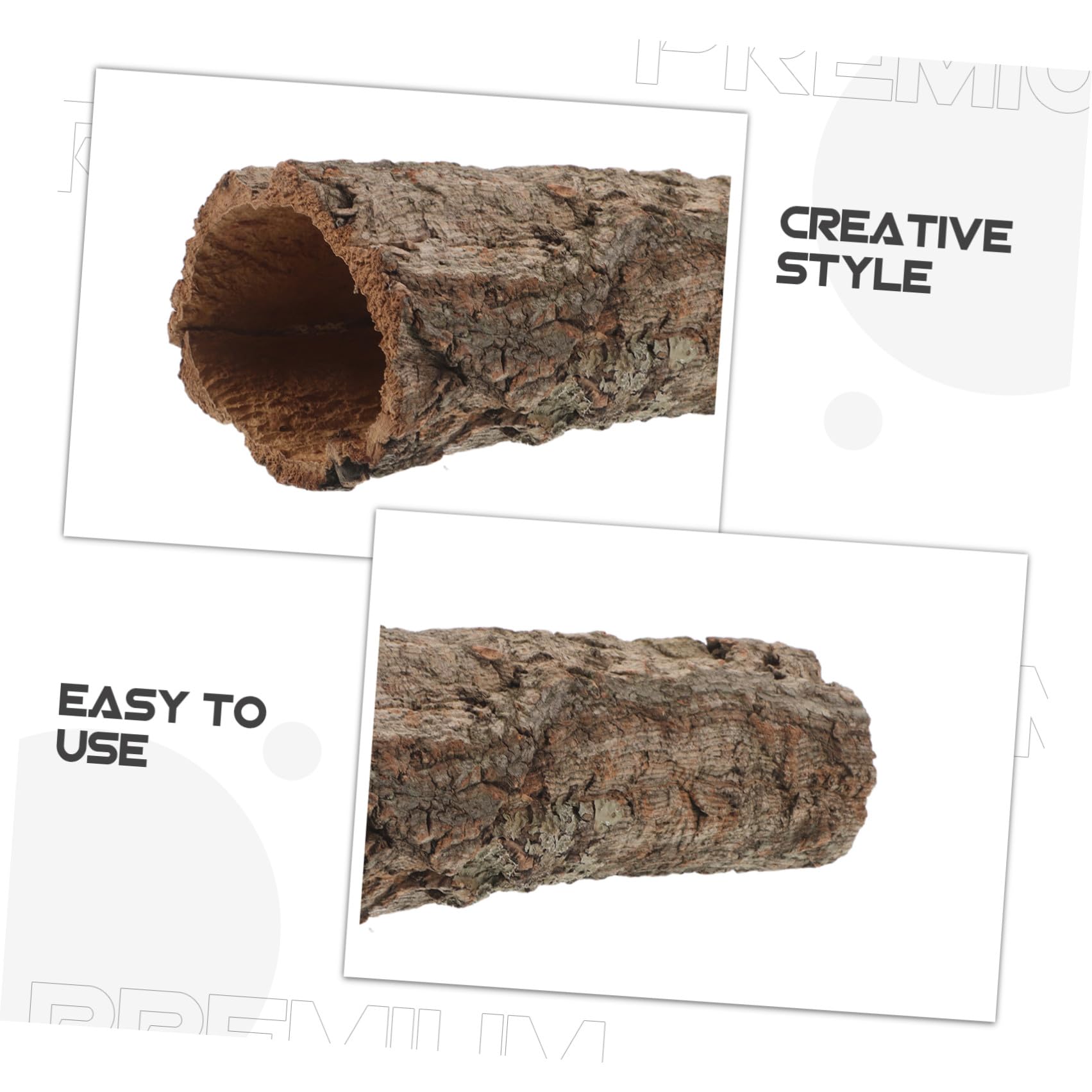 HEALLILY Naturale per di Sughero e in Nascondiglio Rettili Corteccia Sicuro Decorazione Piattaforma di Arrampicata Gechi e Serpenti Terrario Habitat Rettilario
