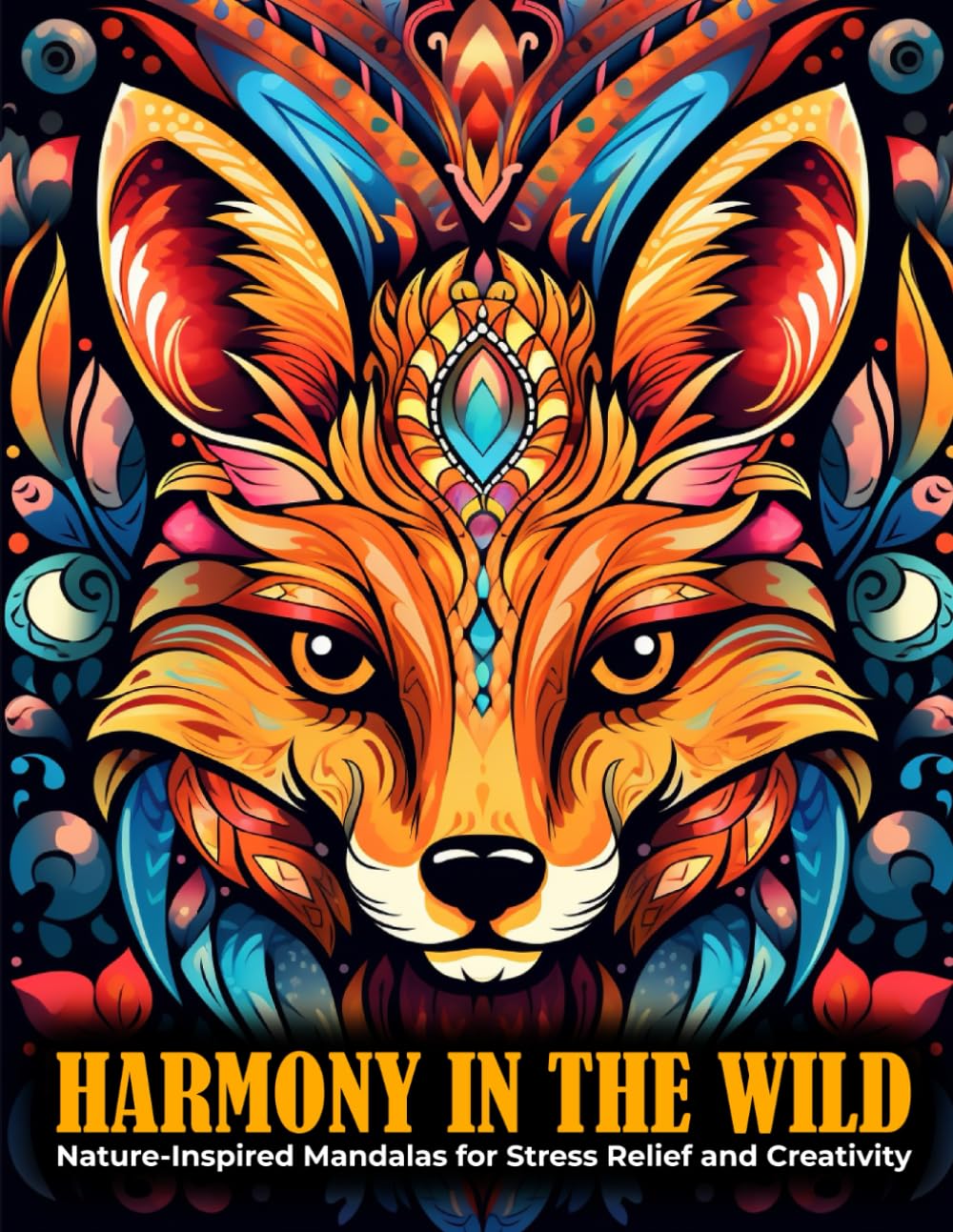 Harmony in the Wild: Nature-Inspired Mandalas for Stress Relief and Creativity: Animal-Themed Adult Coloring Book for Stress Management and Relaxation | Ideal for Anxiety Relief and Inner Peace