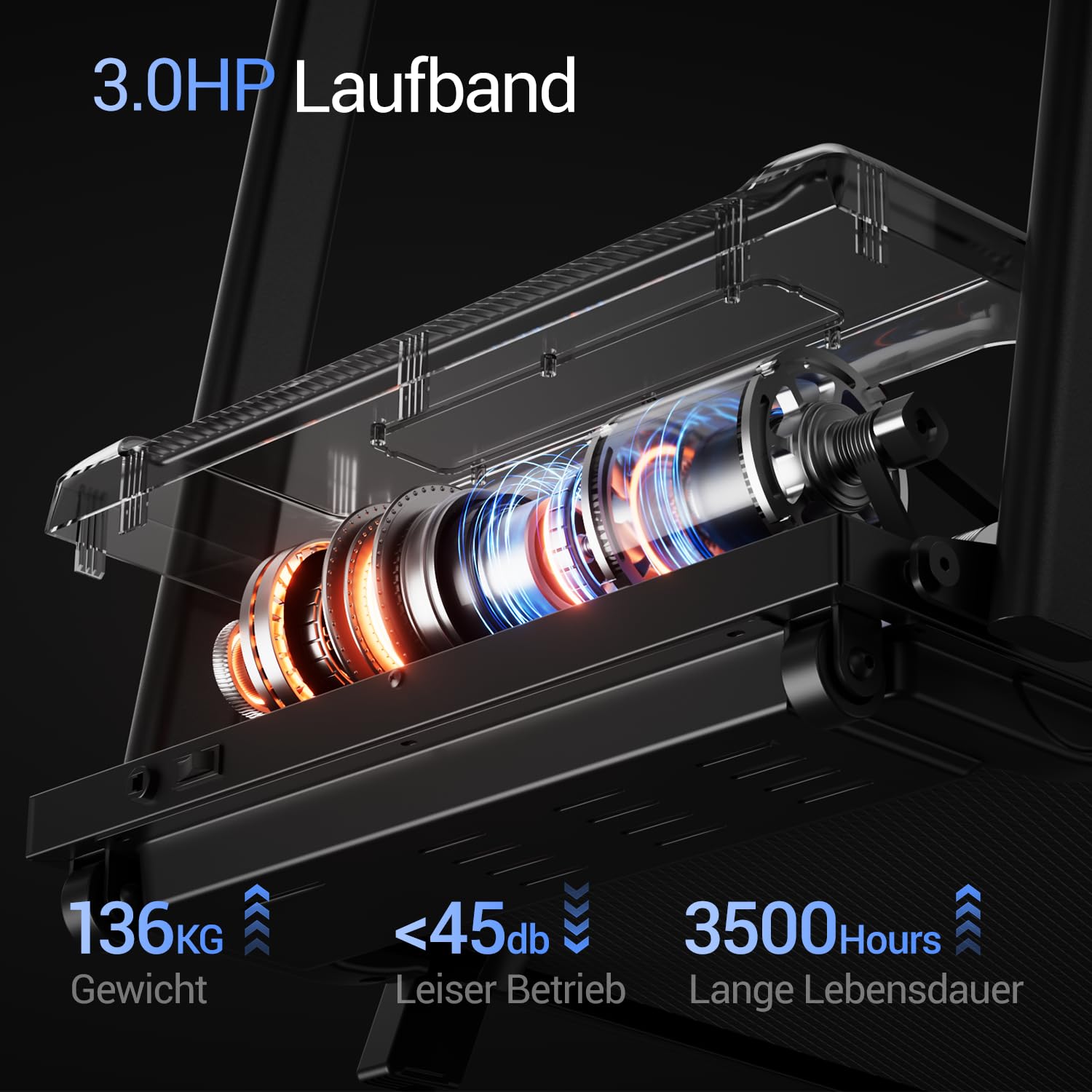 LONTEK Cinta de Correr Plegable con Inclinación 9% | Cinta de Andar Plegable 12KM/H,Caminadora Electrica para Casa Equipado con un Motor de 3.0 CV y Pantalla LED,136KG