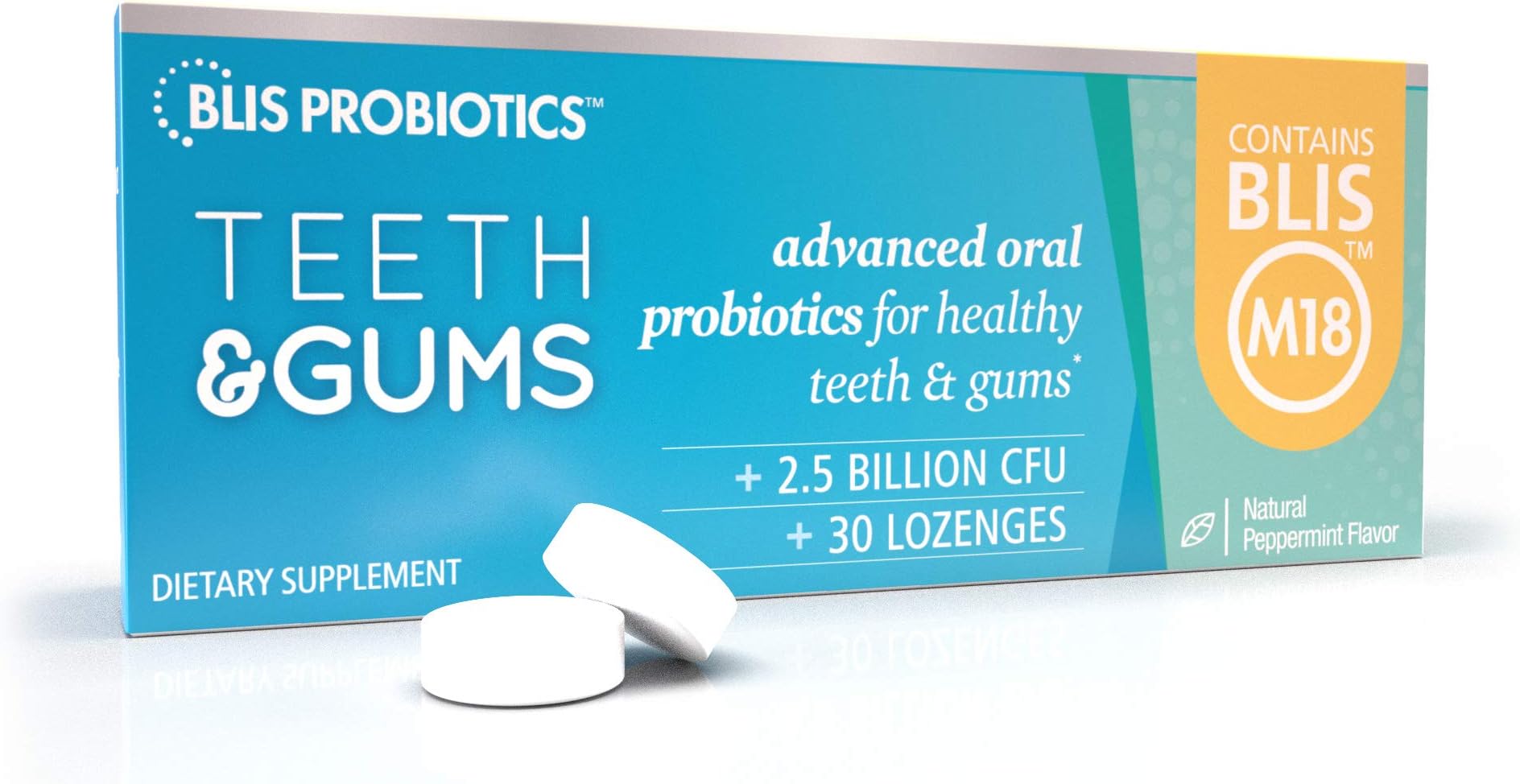 Amazon.com: BLIS Teeth & Gums Oral Probiotics for Mouth M18 Formula