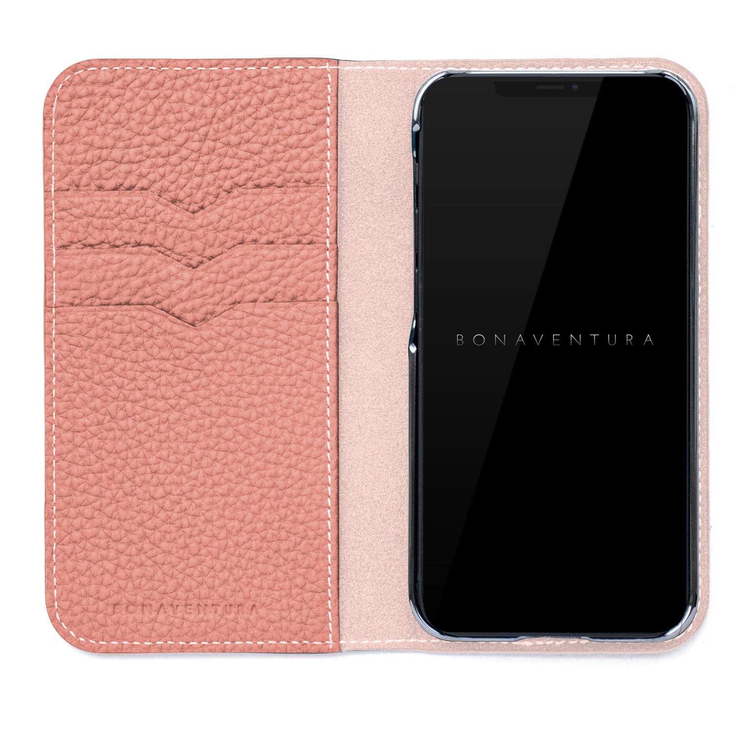 BONAVENTURA Diary Smartphone Hlle geeignet fr iPhone 12 Mini, Lederhlle  aus echtem Premium Leder, Coral Pink: Amazon.de: Elektronik & Foto