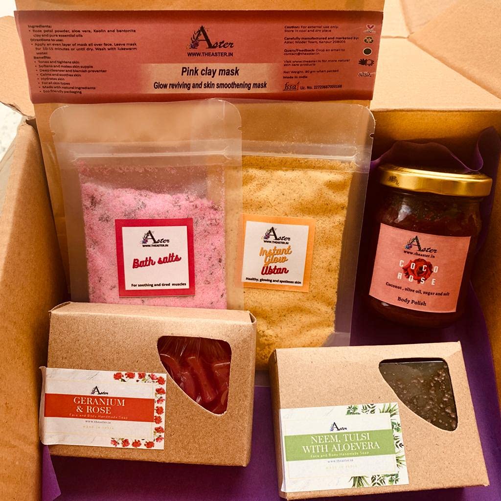 Aster handmade Pamper hamper, Natural products, Handmade, Gift hamper, Face and Body care-picture-35