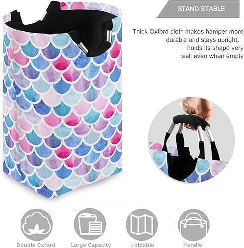 Miniatura 45 de visesunny Cesta de lavandería plegable para perro, marinero, animal, ancla de animales, con asa, juguetes y organización de ropa para baño