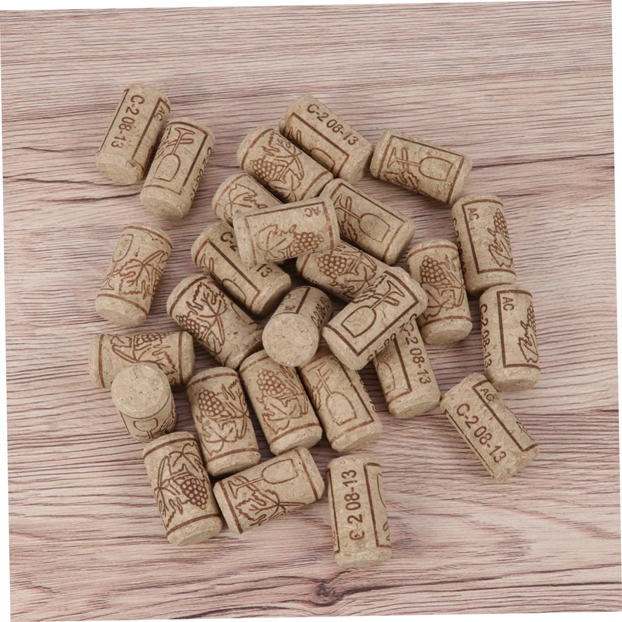 Cork, 100pcs Sealing Cover Wine Corks Reusable Corks for Crafts Wine Replacement Cork Tapered Cork Plugs Wooden Wine Corks Corker Wine Bottle Stopper Sealing