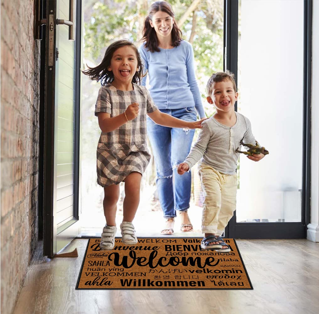 ZUYOENCO Doormat, ISSA Whole Lotta Plants in This muhfucka, Funny Welcome Mat, 23.6X15.7 Inch, Green