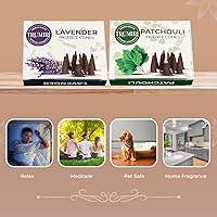 Vista 208 de TRUMIRI Incense Cones - Combo Pack of 20 Cone Incense - 10 Nag Champa + 10 Palo Santo - Insence Cones - Incense Cones Scented - Cone Incense Scents