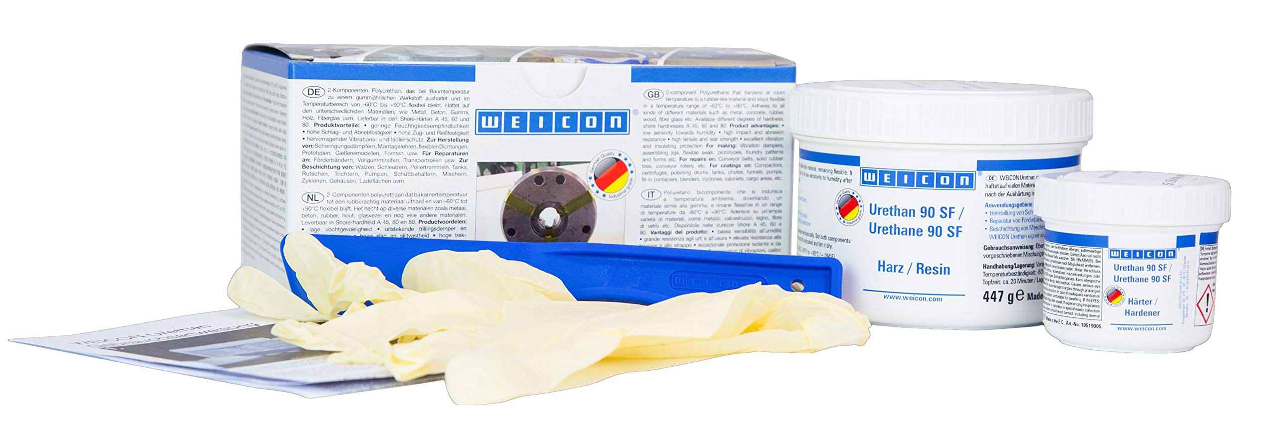 WEICON Urethan 90 SF 0.55 kg hell beige | Schnellhärtende Vergussmasse mit hoher Fließfähigkeit
