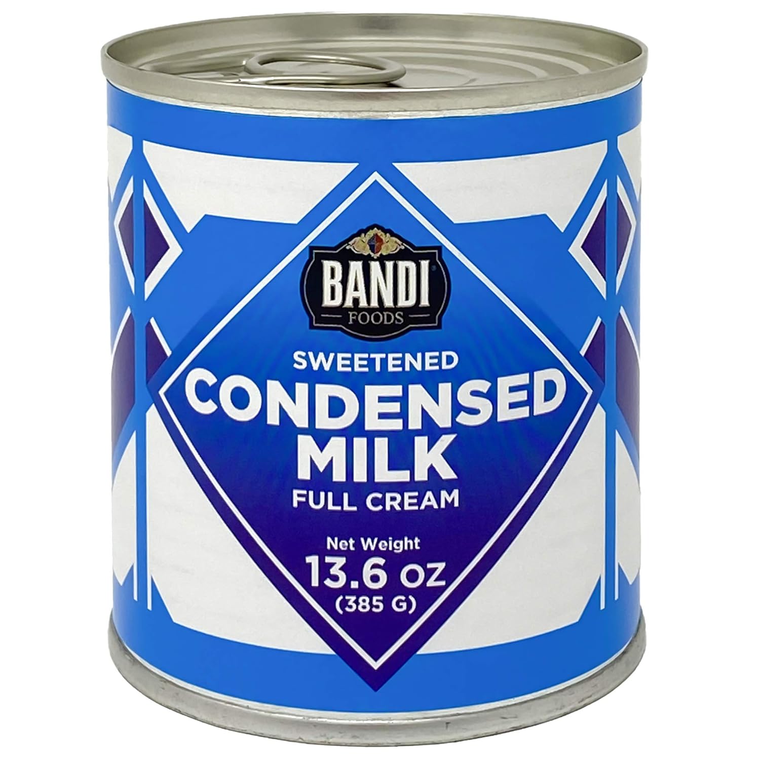 BANDIFoods Imported Full Cream Sweetened Condensed Milk, 13.6 Ounce (Pack of 4), Easy Opener, Authentic Delicious Taste for Baking, Tea and Coffee