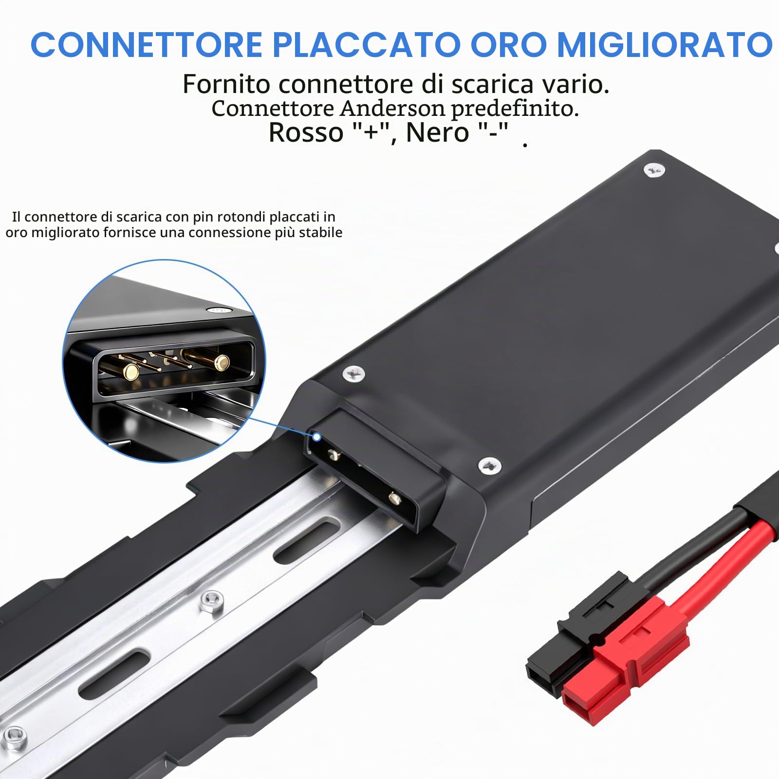 LG/cella Batteria per bici elettrica 48V 15Ah per motori 250W 500W 1000W | per ruote anteriori e posteriori (48V 15Ah/LG/cella)