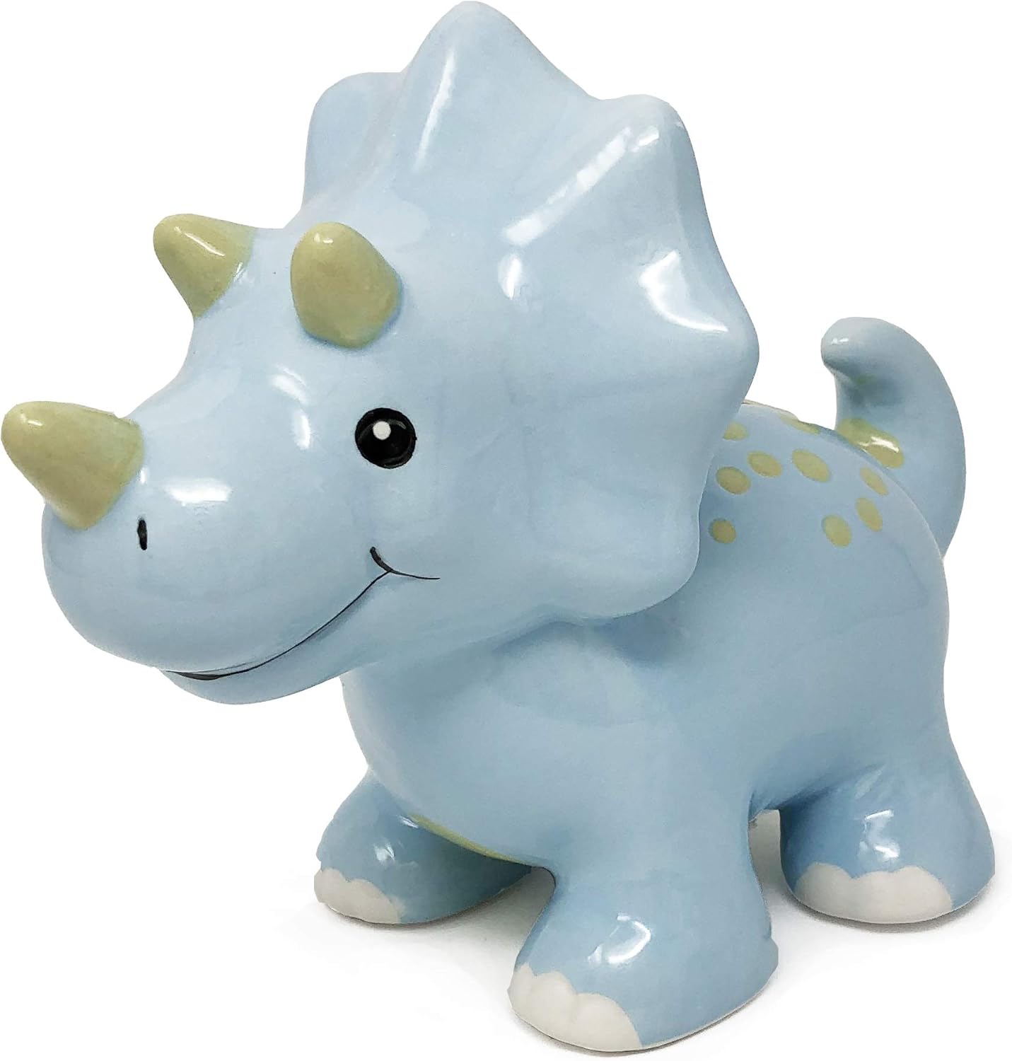 Amazon.com : Hapinest Ceramic Dinosaur Piggy Bank for Boys, Triceratops ...