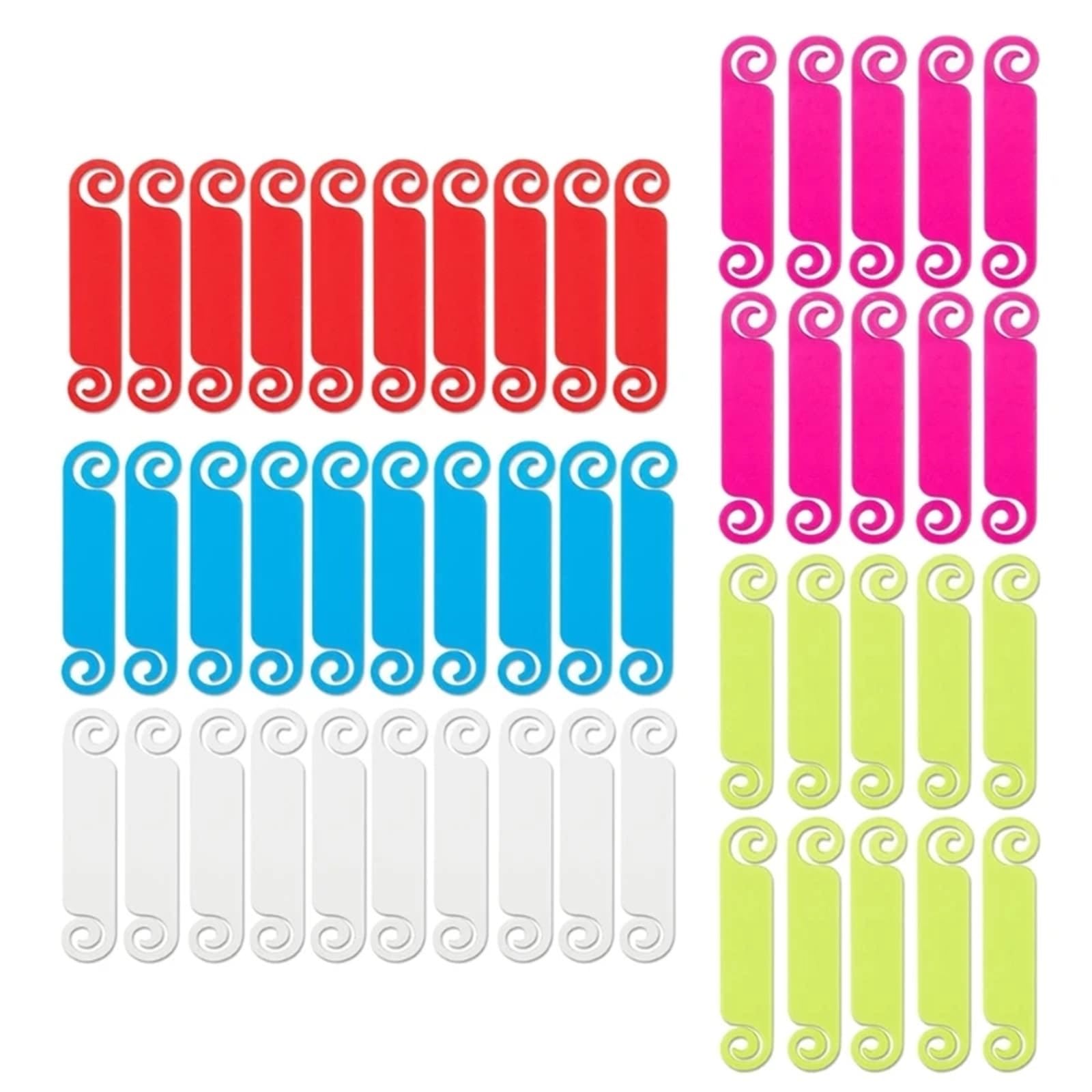 Etykiety do kabli, Naklejka z etykietą kablową, wodoodporna, sieciowa, znacznik opaski kablowej PC(50 Piece Set)
