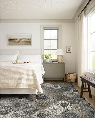 Vista 273 de Lahome - Alfombra de marroquí tejida, alfombra para cocina, pasillo, antideslizante, pasillo para entrada, pasillo de lavadero, dormitorio, 91 x 152