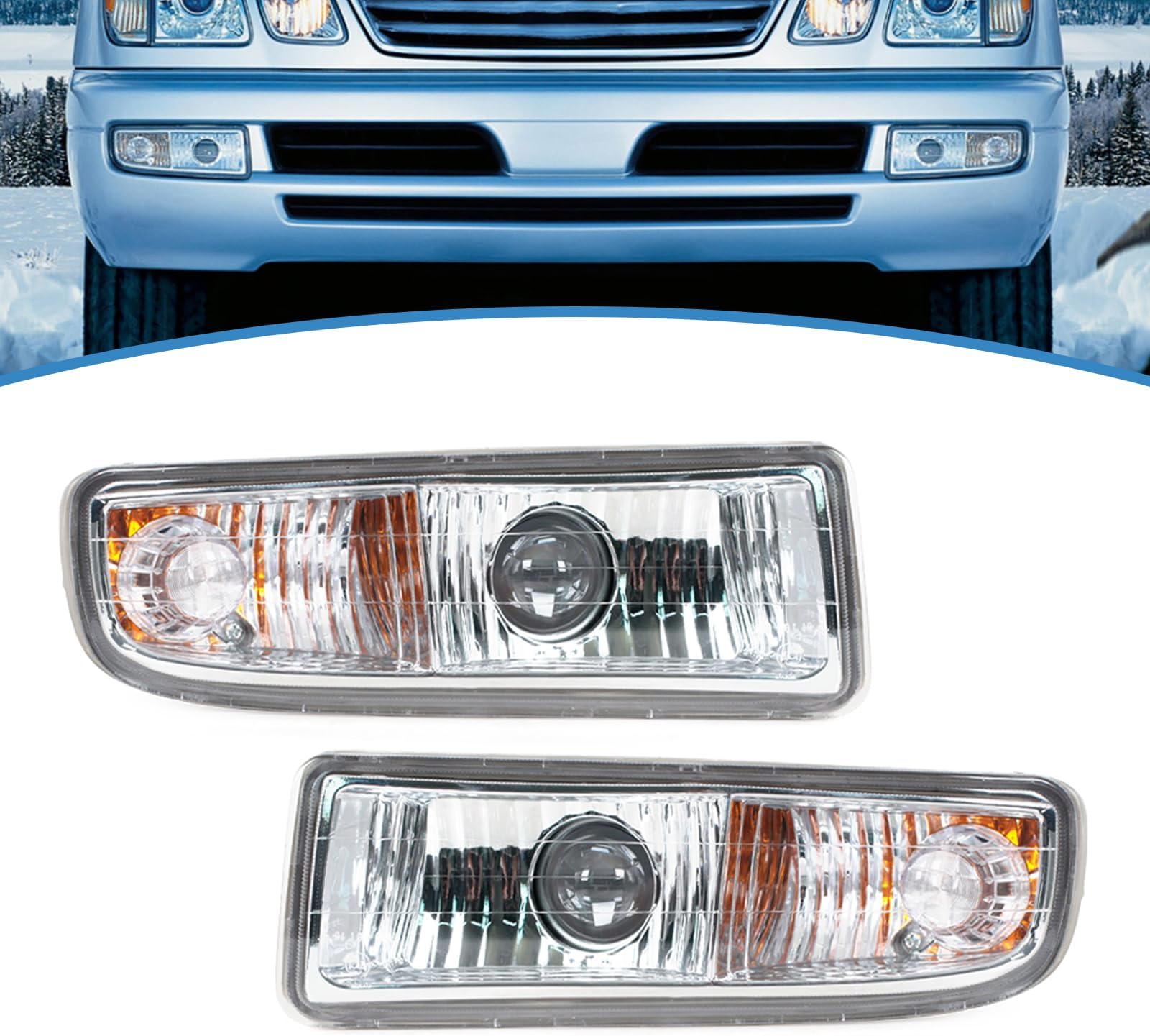 For LEXUS LX470 1998-2007 Fog Light Front Bumper Driving Lamp Headlight White Left Right