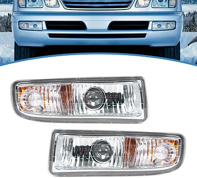 Front Bumper Fog Light For Lexus LX470 1998-2007 Daytime Driving Running Lamp Headlight White Left&Right
