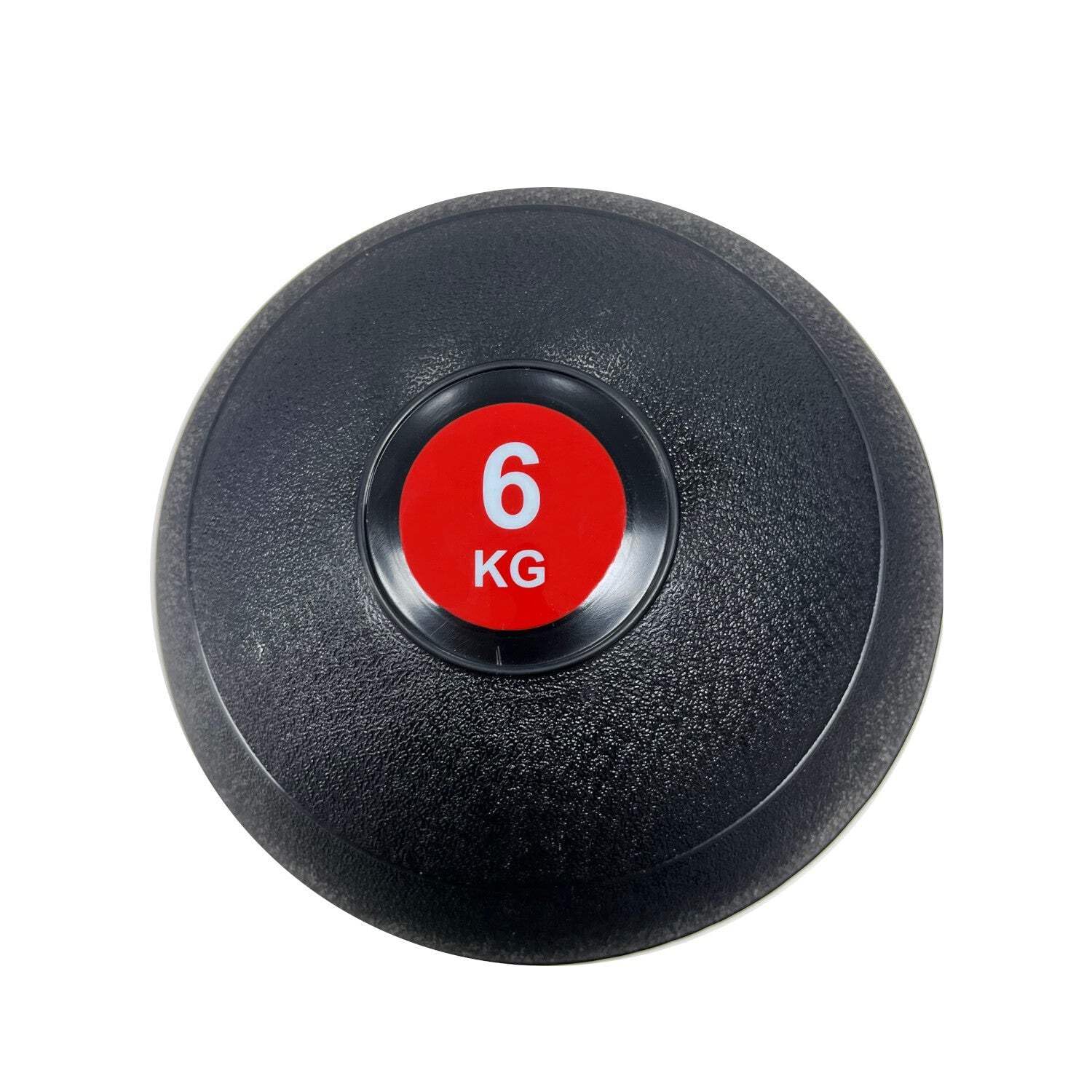 Slam Ball, Balón Medicinal para Entrenamiento Funcional, 6 kg, Negro, PVC Antideslizante, Unisex Adulto