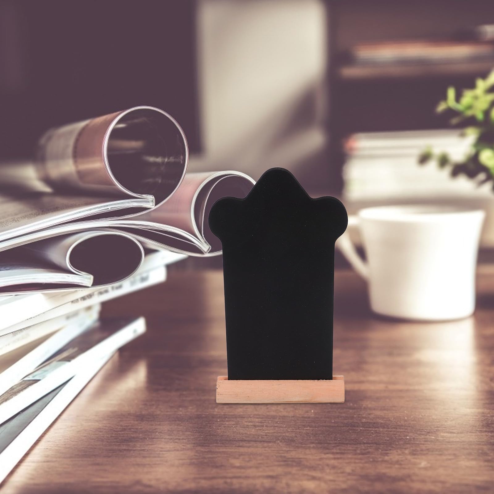 INOOMP Mini lavagna da 16 pezzi: piccole lavagne con base - Mini lavagne per appunti da tavolo, espositori per matrimoni, etichette da cucina e decorazioni per la casa