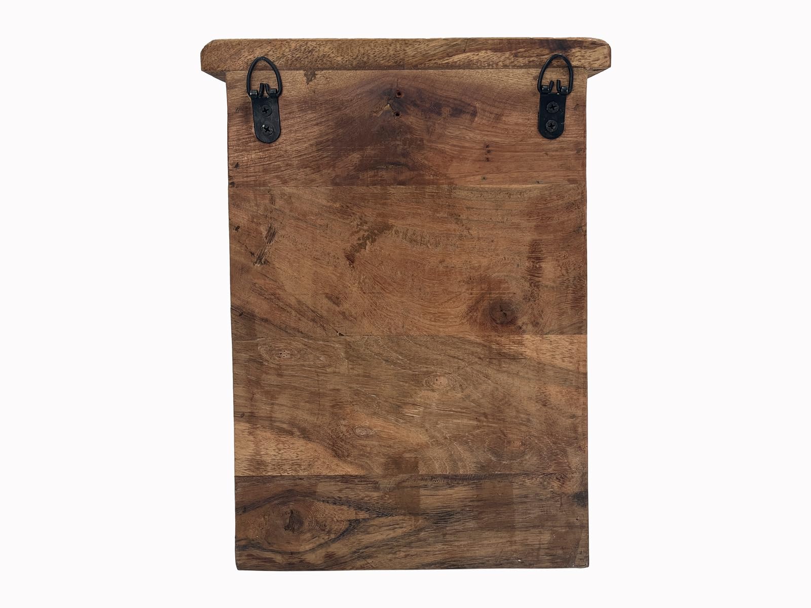 Woodkings Schlüsselkasten Sumatra | Schlüsselhaken 25x35x10cm aus Altholz | ideal für Flur Büro Deko | Rustikales Design mit Glastür und Haken