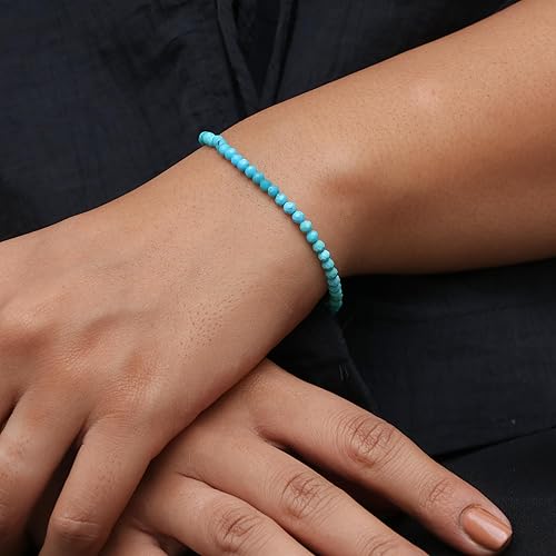 Miniatura 5 de Gempires Pulsera de Cuentas de Piedras Preciosas Naturales Ligera Joyería de Cristal Hecha a Mano Hipoalergénica de 8 Pulgadas Chapada en Oro