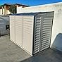 Duraax Yardate Capannone da giardino in plastica con paviento in