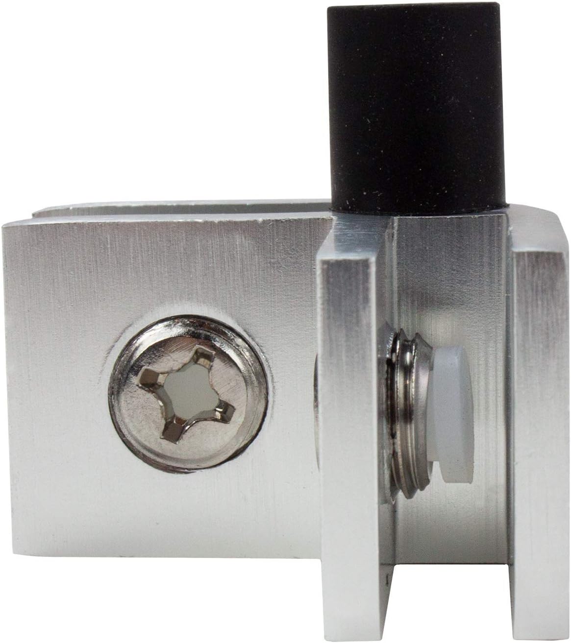 Celestial DIY Wind Guard Corner Hardware, Tempered Glass Connector Kit, 4 Corners with Rubber Feet, Aluminum, for Custom Sized Wind Guard on Outdoor Gas Fire Pits