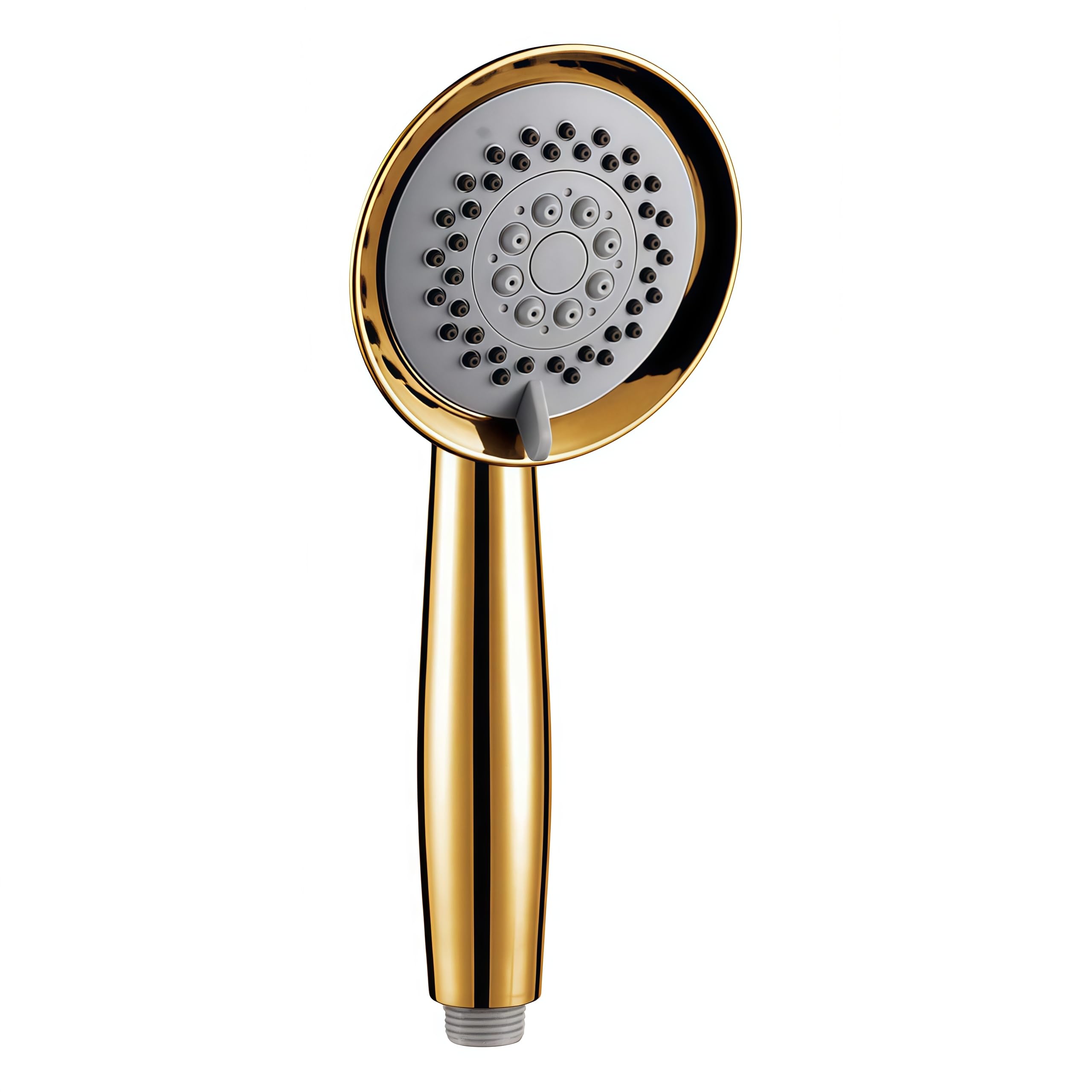 Cabezal de Ducha Ducha de mano con baño de cobre macizo chapado en oro de tres funciones Cabezal de ducha de mano con baño de lujo con soporte dorado y manguera de ducha