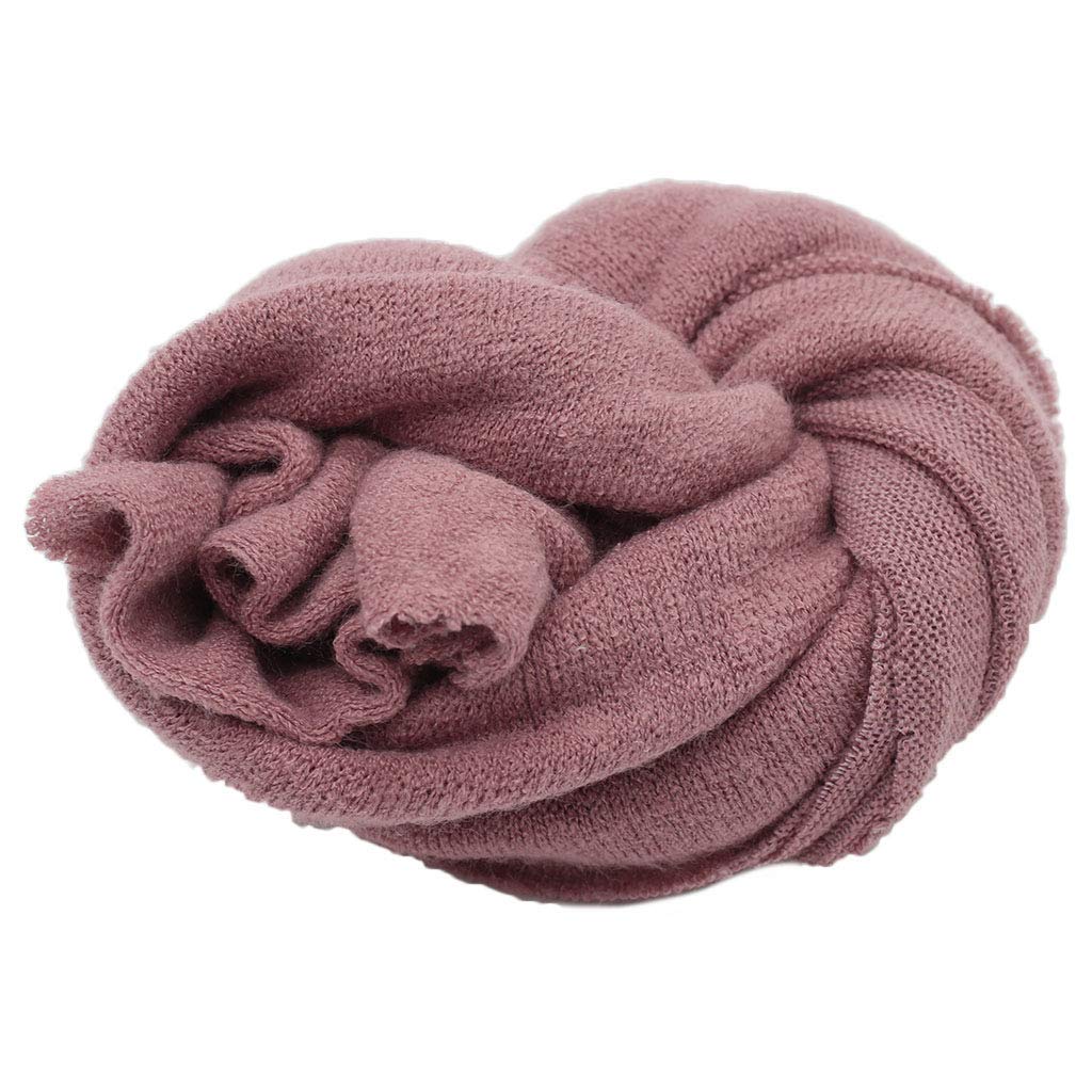 Ldabrye Unisex Newborn Taro Knit Stretch Newborn Photography Wraps Newborn Photo Props Baby Photography Blankets Wraps For Photoshoot