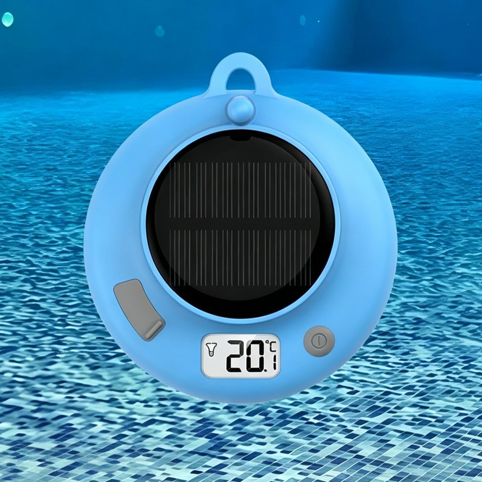 Termometro Galleggiante per Piscina Esterna Monitor Digitale Solare | Misuratore Di Temperatura 'Acqua per Spa, , Vasche da Bagno, Acquari, Peschiere, Piscine da E