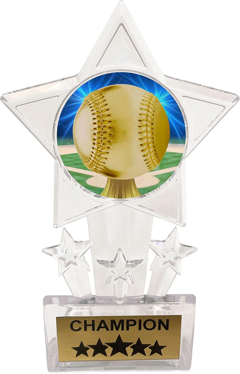 Express Medals 10 Pack Acrylic Baseball Trophies Champion Awards Gift Prizes Trophy 10 PK D05
