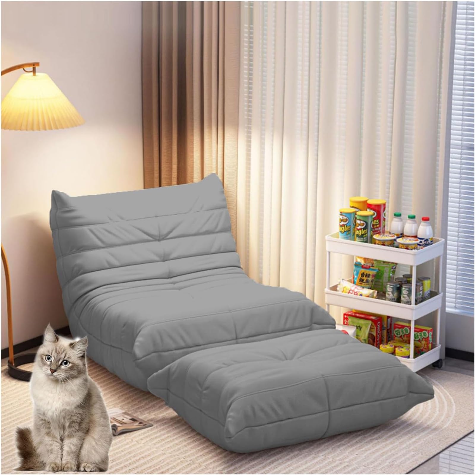 Amazon｜キャタピラーソファ、シングルチェアローソファ、フロア