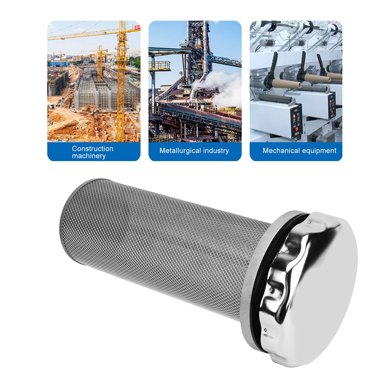 Generic Filtro Dell'aria Idraulico, Filtro Dell'aria per Serbatoio Dell'olio in Acciaio Inossidabile, Filtrazione Ad Alta Efficienza per Edilizia, Agricoltura, Sistemi Industriali,