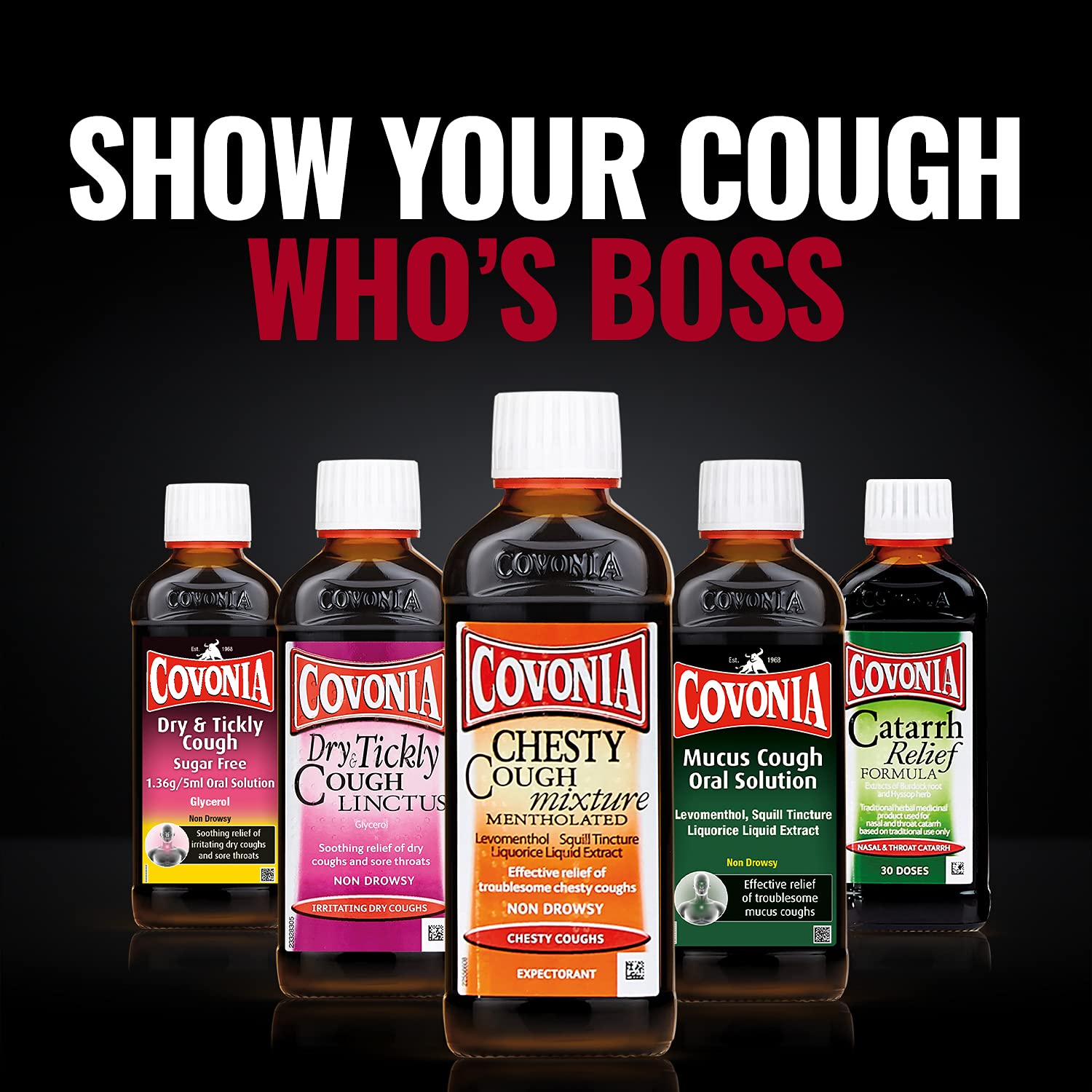 Covonia Mucus Cough Oral Solution for Mucus Cough, Effective Relief Of