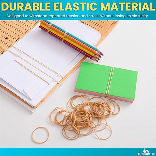 Miniatura 6 de 1InTheOffice Bandas de goma #14, bandas de goma tamaño 14, beige, caja de 1 libra, (2,200/paquete)