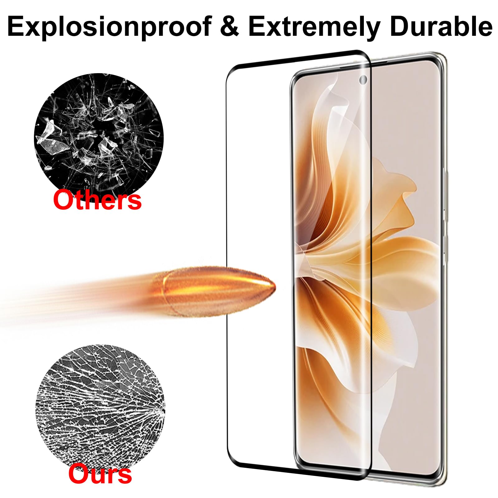 Makibes 3D Protezione In Vetro Temperato Con Superficie Curva Per - Foto 3
