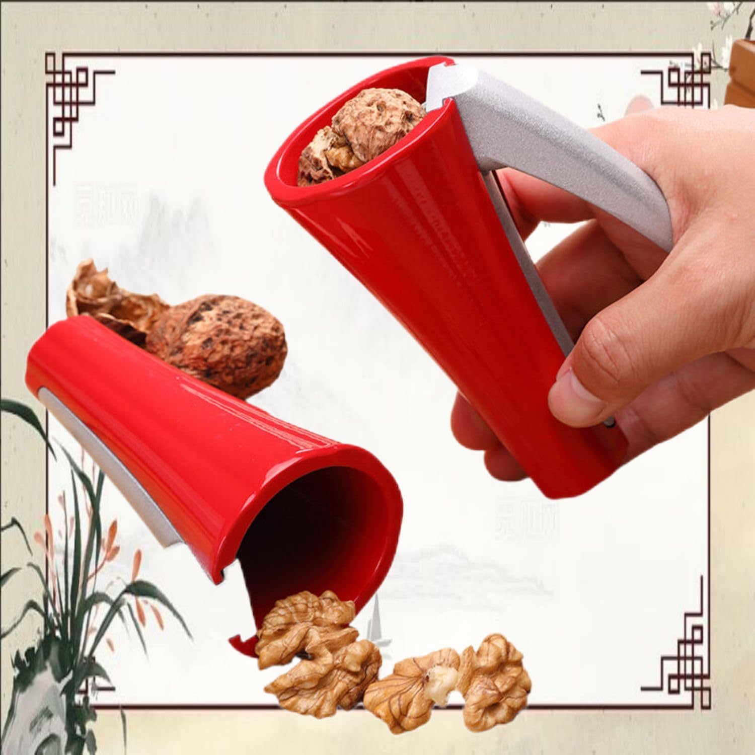 多功能大小核桃夹 Nut Crackers Nutcracker for Walnuts, Nut Cracker Kitchen Tool 榛子夹子家用山核桃工具坚果钳子剥壳神器榛子神器 Household Cleaning，Kitchen Storage Essentials