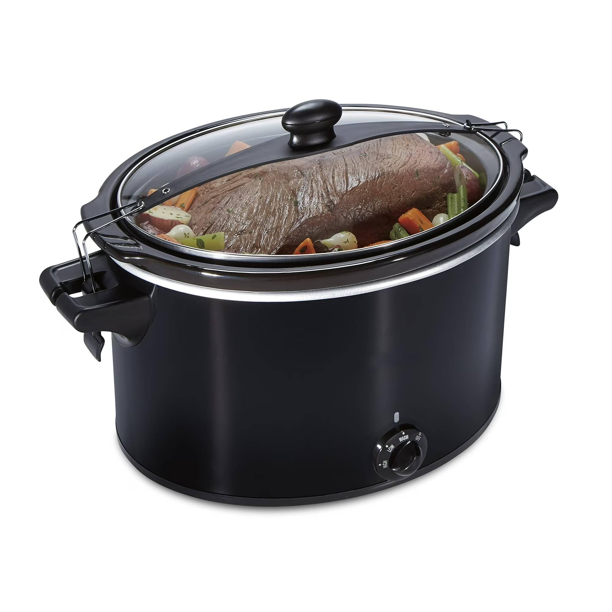 Slow Cooker Extra Large 10-Quart - Cooking Slow Cookers Pot with Lid for Family Size 8 People for