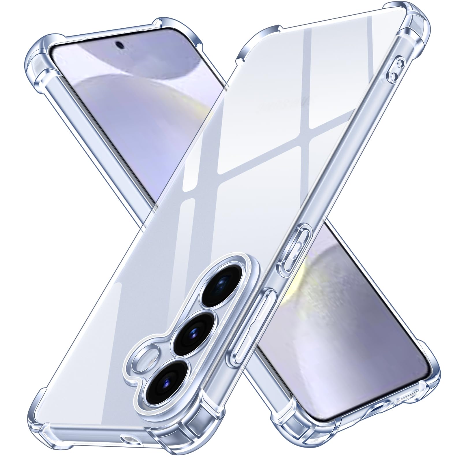 ivoler Crystal Klar Silikon Hülle für Samsung Galaxy S26+ 5G / S26 Plus 5G mit Stoßfest Schutzecken, Dünne Weiche Flexible TPU Transparent Schutzhülle Durchsichtige Handyhülle Kratzfest Case Cover