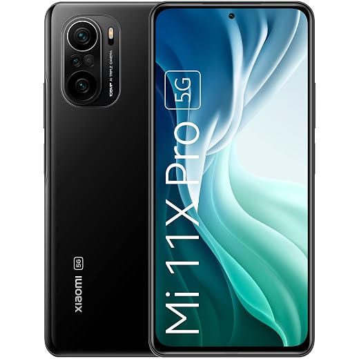 Mi 11X Pro 5G (Cosmic Black, 8GB RAM, 128GB Storage) | Snapdragon 888 | 108MP Camera | 6 Month Free Screen Replacement for Prime