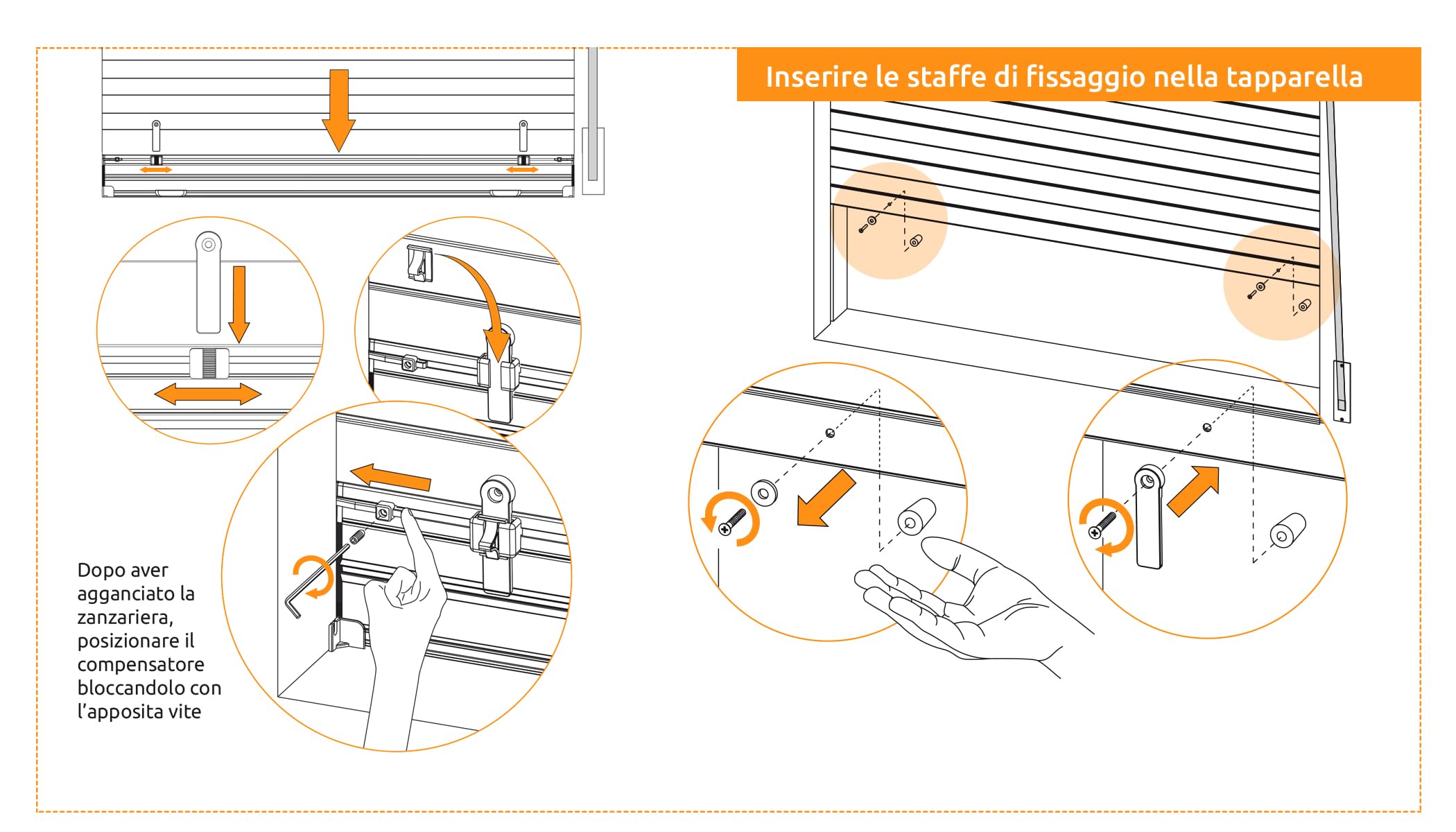 Zanzariera per Tapparelle UP 100x160cm Rete Plissettata Cassonetto in Alluminio Colore Bianco Zanzariera universale Verticale per Tapparelle Manuali e Motorizzate Stop Inset