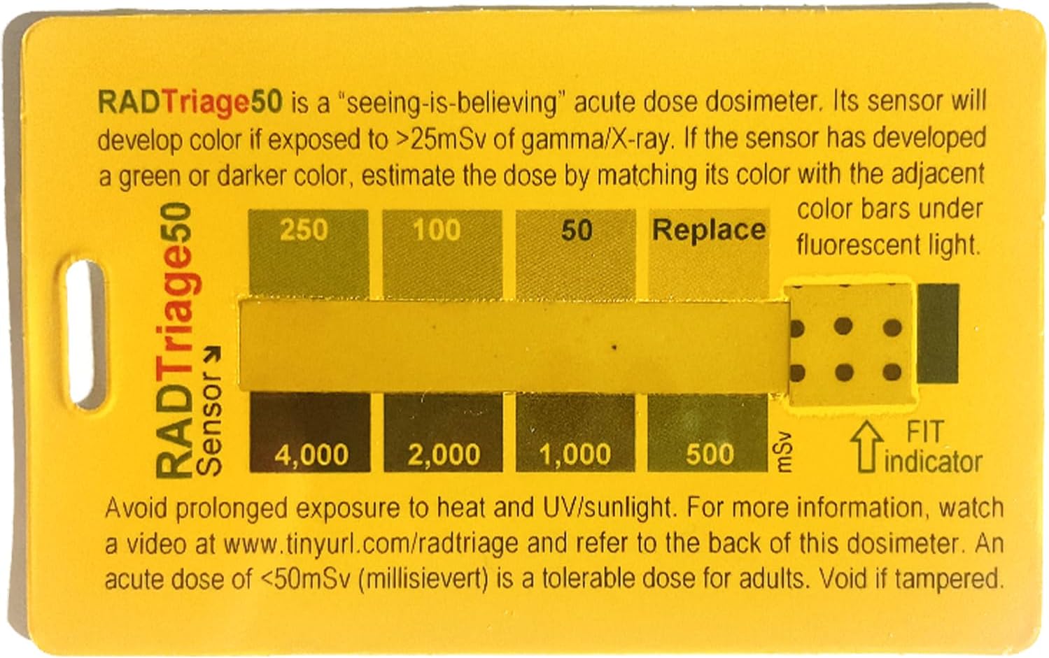 RADTriage Model50 Personal Radiation Detector for Wallet or Pocket,Nuclear Radiation Detector,Electromagnetic Field Radiation Detector, Anti Radiation Dosimeter,Ready-to-Go Portable Radiation Detector