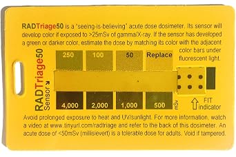 RADTriage Model50 مقياس الجرعات والإشارة الذاتية إلى أجهزة قياس الجرعات الفورية غير القابلة للتدمير عمليًا ، مقاومة للعبث ، من الواضح أنه موثوق للغاية وقوي في حالات الطوارئ
