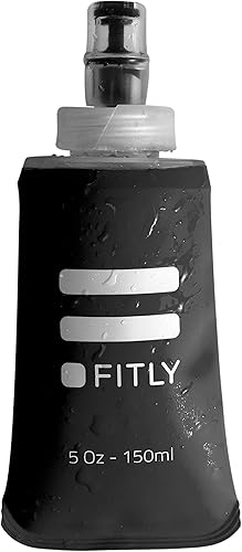 Soft Flask - Botella de agua suave de bolsillo Shrink As You Drink de 13.5 oz (13.5 fl oz) para paquete de hidrataciónchaleco para correr, botella