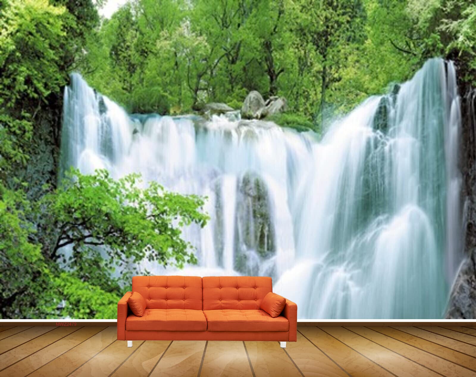 Wall Decals Forest Hd Images Peel & Stick Foggy Forest Tree Wallpaper