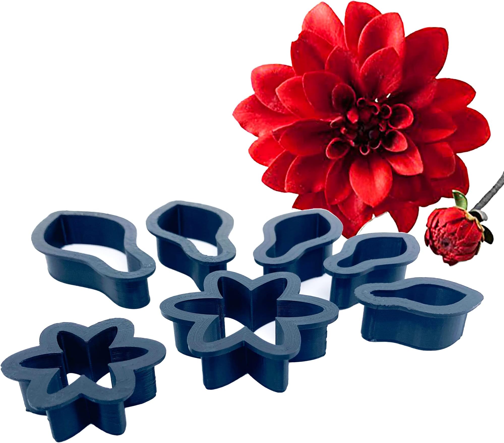 Innovative Sugarworks Dahlia Sugar Flower Cutter Set, Fondant Cake Sugarcraft Decorating, Designed by Kaysie Lackey